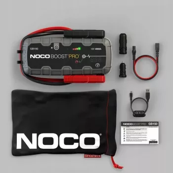 NOCO GB150 Boost 12V 3000A šuolinis starteris su integruota 12V/USB baterija