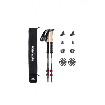 Raudoni anglies pluošto lazdos NATUREHIKE nh20ds003