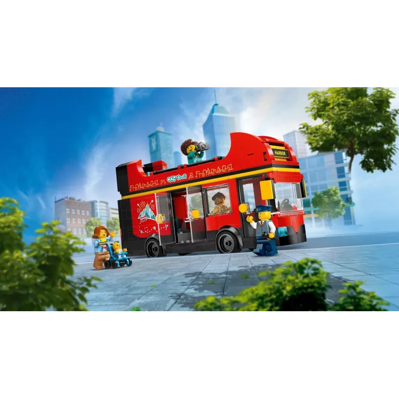 LEGO City Raudonas dviaukštis apžvalginis autobusas 60407