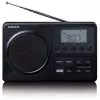 Nešiojamas radijo imtuvas Lenco MPR-035BK – FM/AM, maitinimas iš tinklo arba baterijų, 2,5 colio LCD, 20 FM išankstinių nustatymų, 3,5 mm išvestis