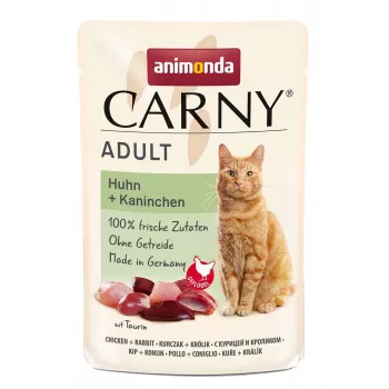 ANIMONDA Carny Adult Chicken and rabbit šlapias ėdalas katėms - 85g