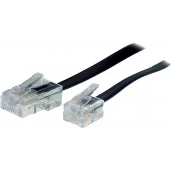 S/CONN 10 m RJ11 – RJ45 juodas permatomas laidas TC 70260