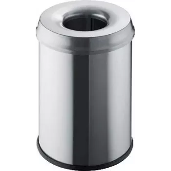 Helit H2515400 šiukšliadėžė apvali plieninė pilka (H2515400)