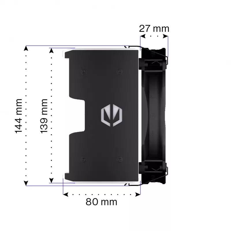 Endorfa Fortis 5 ARGB Black CPU aušintuvas