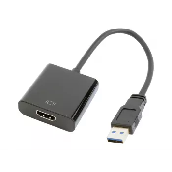 USB grafikos adapteris GEMBIRD A-USB3-HDMI-02, HDMI išvestis, iki 1920x1080, juodas, 36 g
