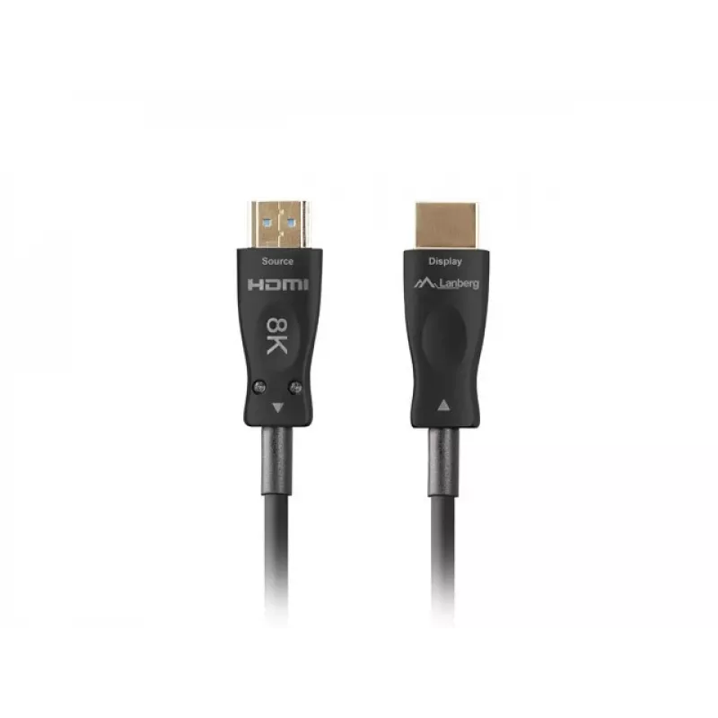 Lanberg CA-HDMI-30FB-1000-BK HDMI 2.1 aktyvus optinis kabelis 100 m juodas