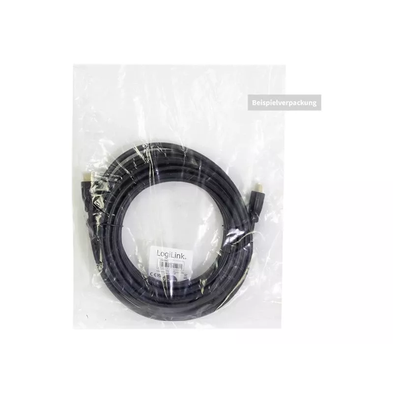 LogiLink CH0053 HDMI laidas juodas 10m 4K UHD HDMI-A kištukas į HDMI-A kištuką