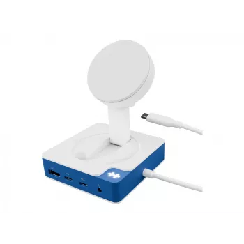 Hyper HyperDrive Flex MagCharge USB-C Hub, Baltas/Mėlynas | HD8100BUGL