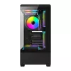 Korpusas DarkFlash C365 (juodas) su 5 ventiliatoriais