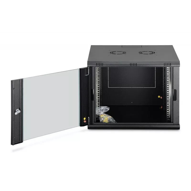 DIGITUS Dynamic-N sieninis tinklo spintos korpusas 9U 19 col. 600x600 mm, IP20, su raktiniu užraktu, nesurinktas