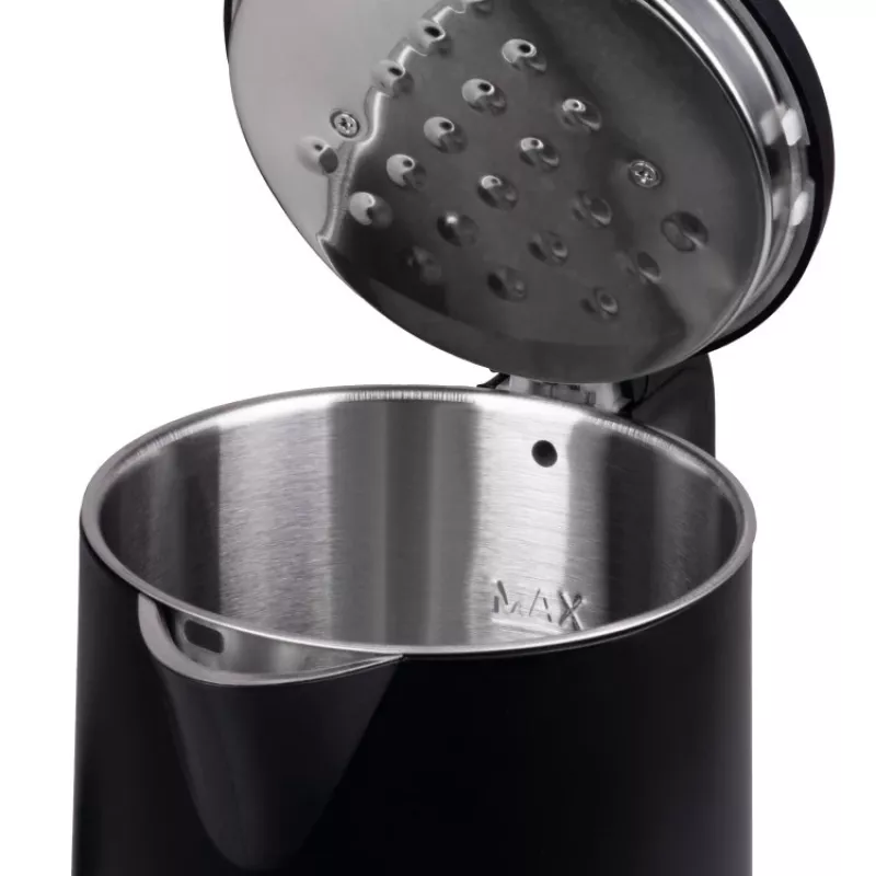 IDEAL virdulys 1,7 l, plieninis korpusas, 1500 W, juodas