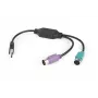 Adapter 2xPS2 į USB pelė + klaviatūra