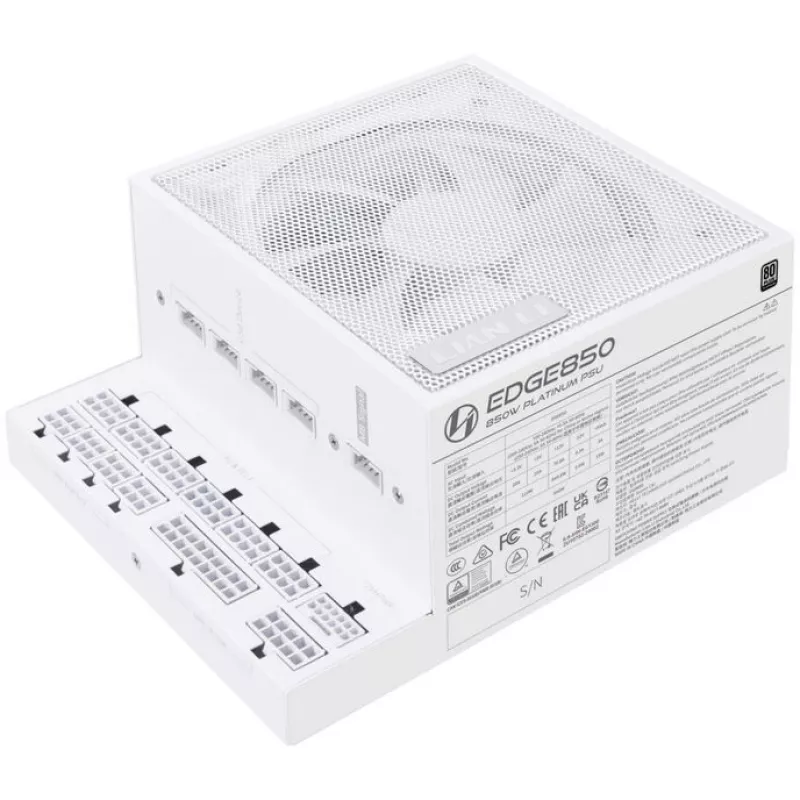 Maitinimo blokas Lian Li EG0850 850 W SFX, 20-pin ATX, 80 PLUS Gold, Baltas