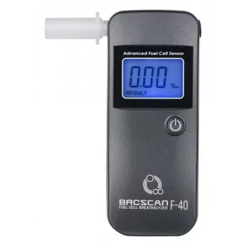 Alkometris BACscan F-40, bekontaktis, BAC 0–4 %, 1 % tikslumas, 20 s įšilimas, LCD, AAA baterija ×2