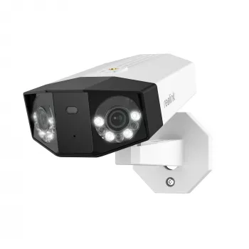 IP stebėjimo kamera Reolink DUO Series P750 lauko bulitinė 16 MP 7680×2160 CMOS 1/2,7 colio 2,8 mm 180°×55° PoE IP67 įmontuotas šviesos diodas, mikrofonas, garsiakalbis