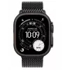 Išmanusis laikrodis Apple Watch Ultra 3 GPS + Cellular 49mm Titaninis korpusas juodos spalvos su juodu titaniniu Milanese apyranke, vidutinio dydžio
