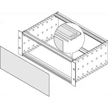 SCHROFF kontaktinė juosta priekiniam skydeliui 42HP 10 vnt. - Rack-Accessory (24560231)