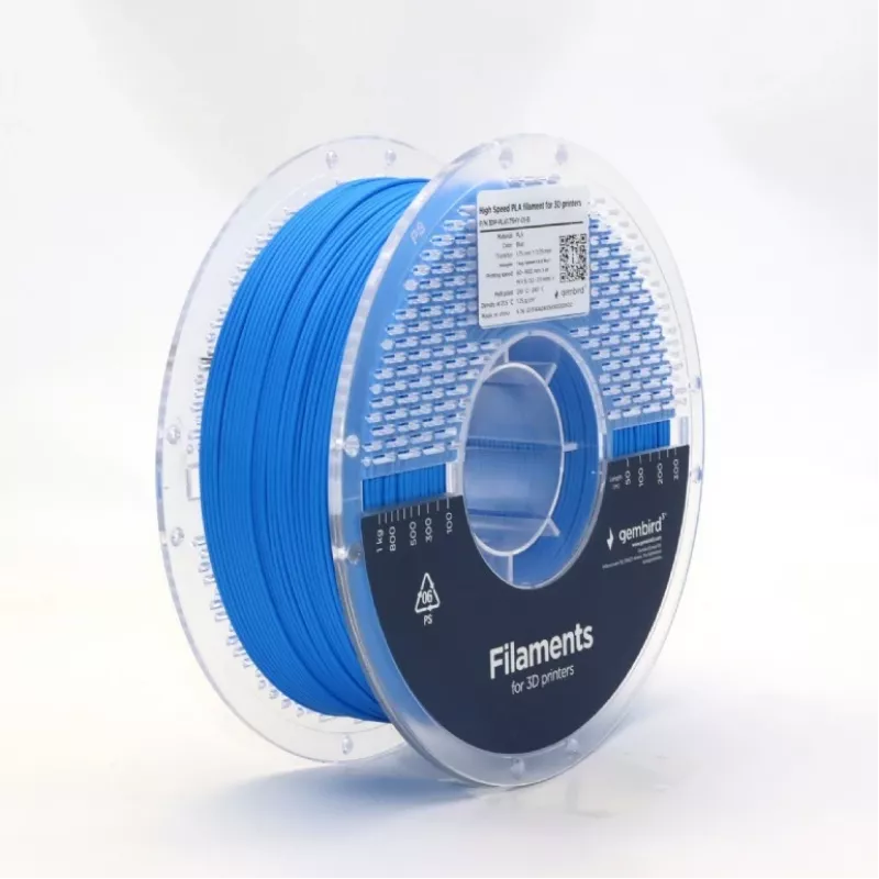 3D spausdinimo gija Gembird PLA 1.75 mm mėlyna 1 kg ritė