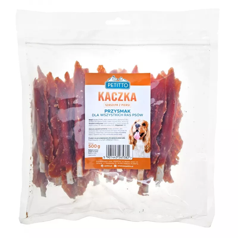 Petitto antienos krūtinėlės kebabas šunų skanėstas, 500 g