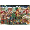 Medinė dėlionė Ravensburger Wooden Puzzle Kalėdinė mugė – 500 detalių