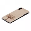Dėklas iPhone XS Max man and wood – obels mediena, juoda