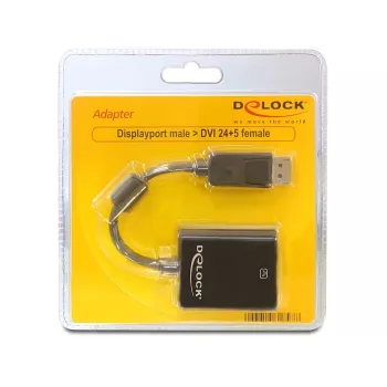 Delock adapteris DisplayPort (vyriškas) į DVI 24+5 (moteriškas)