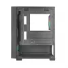 PC korpusas TACENS Mars Gaming MC-VORTEX Mini Tower Mini-ITX/Micro-ATX grūdintas stiklas juodas, 3x120mm, 27,3 cm GPU, 162 mm CPU aušintuvas