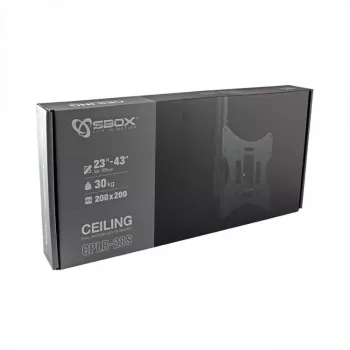 Sbox CPLB-28S (23-43/30kg/200x200) – tvirtas laikiklis vienam ekranui