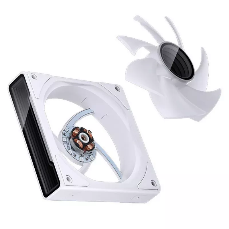 Kompiuterio ventiliatorius Jonsbo ZK-120W 3in1 A-RGB baltas — 120 mm, A-RGB apšvietimas