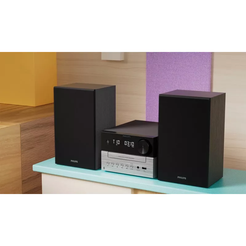 Philips TAM3205M2 namų garso mikro sistema 20 W juoda, sidabrinė
