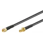Koaksialinis kabelis Microconnect 51675 RP-SMA RP-SMA 1 m Juodas