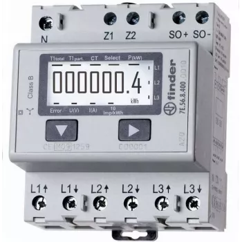 Energijos skaitiklis Finder 7E.56.8.400.0010 trifazis 3Ph 230V 50Hz