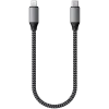 Satechi ST-TCL10M USB-C į USB-C/Lightning laidas, 0,25 m, juodai pilkas