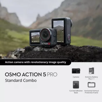 DJI Osmo Action 5 Pro veiksmo sporto kamera 40 MP 4K Ultra HD CMOS 25.4 / 1.3 mm (1 / 1.3) Wi-Fi 146 g