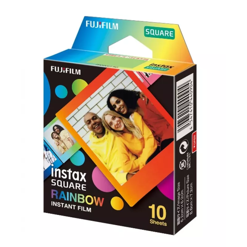 Momentinė nuotraukų plėvelė Fujifilm SQUARE Rainbow 10 vnt.