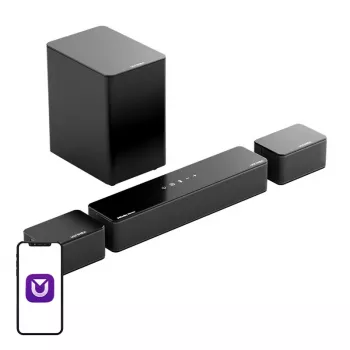 Garbo juosta Ultimea U2520 5.1 kanalų su belaidžiu žemų dažnių garsiakalbiu, Dolby Atmos, programėlės valdymu, juoda