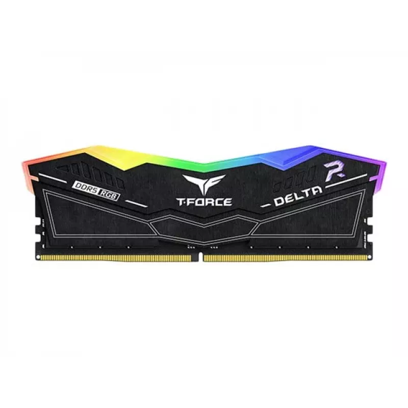 Teamgroup T-Force Delta RGB 32 GB (2x 16 GB) DDR5-6000 MHz CL38 atminties rinkinys, juodas, FF3D532G6000HC38ADC01