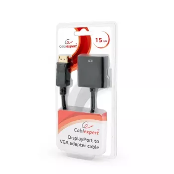 Adapteris DisplayPort į VGA juodas