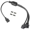 EK Loop D-RGB 3 krypčių skirstytuvas