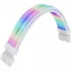Thermaltake Tt Mod ARGB Snow kabelis, 8-Pin, 300 mm, baltas