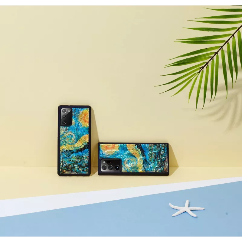 Apsauginis dėklas iKins Samsung Galaxy Note 20 — žvaigždėta naktis juoda