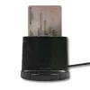 Qoltec 50632 lustinių kortelių skaitytuvas, USB 2.0, juodas, 1 m kabelis