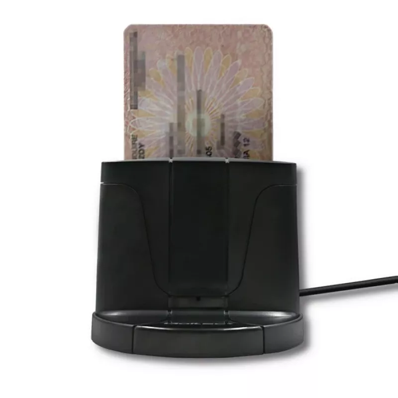 Qoltec 50632 lustinių kortelių skaitytuvas, USB 2.0, juodas, 1 m kabelis