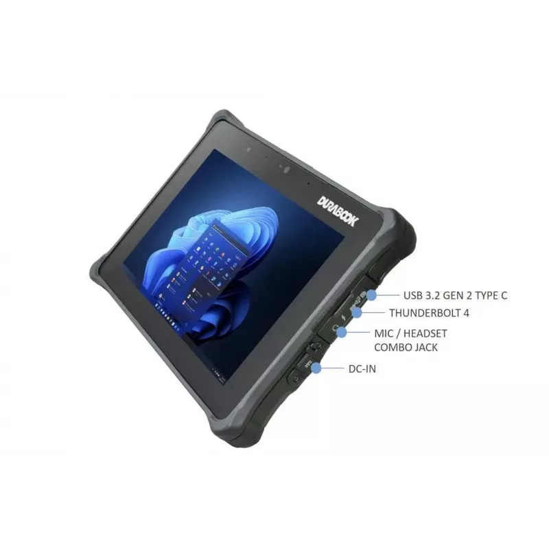 Planšetinis kompiuteris R8AA1 CI5-1230U 8 colių / 8GB / 128GB R8H1P1DEBBLX Durabook
