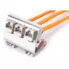 Adapteris Digitus AN-25183 3x Keystone moduliui, nerūdijantis plienas, DIN bėgelis