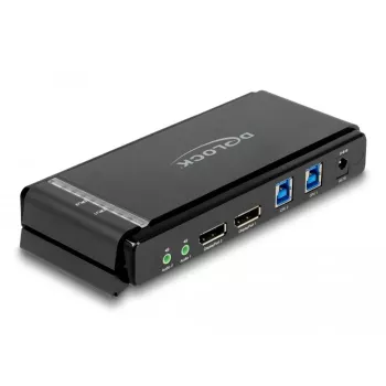 KVM jungiklis DeLOCK DisplayPort 1.4 8K 60Hz USB Audio
