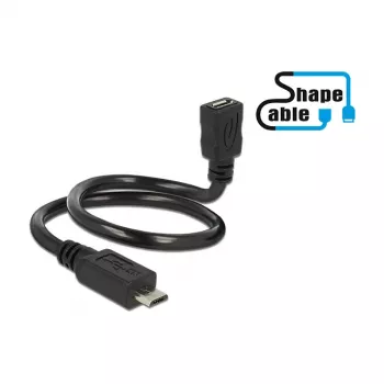 USB kabelis DeLOCK 0,35 m 2xUSB 2.0 Micro-B