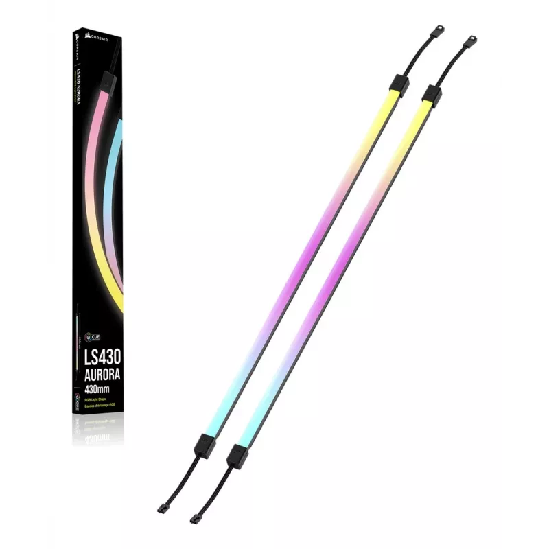 LED juosta CORSAIR LS430 Aurora — įvairiaspalvė, 430×10×10 mm, 2 vnt.
