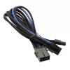 Laidas SilverStone PCI-8-Pin į PCIe-6+2-Pin, 250 mm - juodas/mėlynas