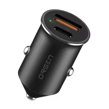 Automobilinis įkroviklis Orsen C8 45W – 45W USB-C PD greitasis įkrovimas, juodas